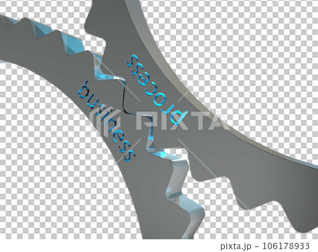 Gears interlocking. concept of process and business. 3d rendering 106178933