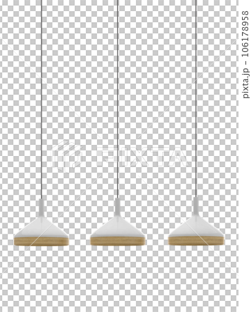 Home hanging lamp interior decor idea. 3d rendering 106178958
