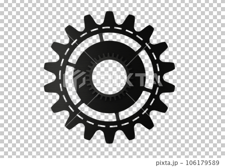 Big black gear. teamwork, partnership and integration concept. 3d rendering Big black gear. teamwork, partnership and integration concept. 3d rendering 106179589