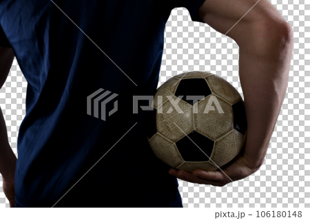 Soccer player play with soccerball during a football match Soccer player play with soccerball during a football match 106180148
