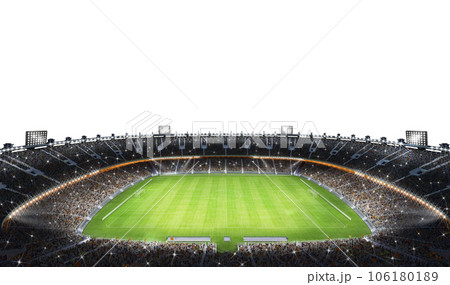 Modern football stadium ready to soccer match 106180189