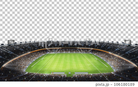 Modern football stadium ready to soccer match 106180189