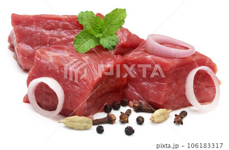 Raw beef with spices Raw beef with spices 106183317