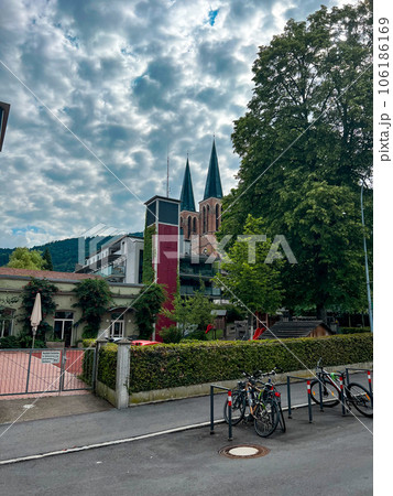 View of Bregenz lower town - Unterstadt. High quality photo 106186169