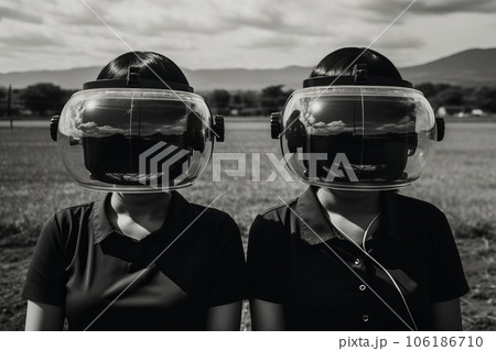 顔を隠した人,Generative AI AI画像 顔を隠した人,Generative AI AI画像 106186710