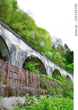 只見線　めがね橋（福島県） 106186766