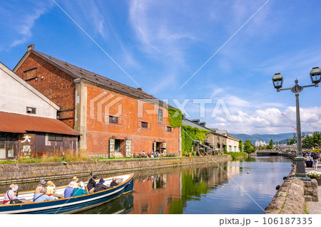 小樽運河　小樽運河クルーズ　昼間 106187335