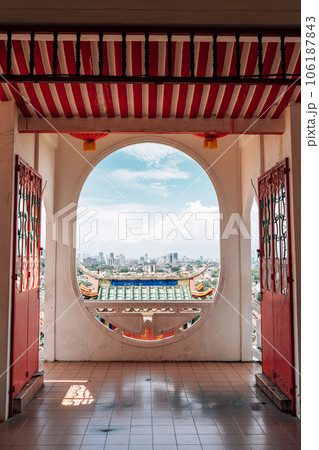 Kek Lok Si Temple and Penang city view in Penang, Malaysia 106187843