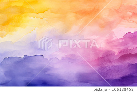 Watercolor multi-colored background with space for text. High quality photo Watercolor multi-colored background with space for text. High quality photo 106188455
