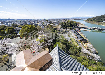 国宝犬山城天守から見た景色 国宝犬山城天守から見た景色 106189144