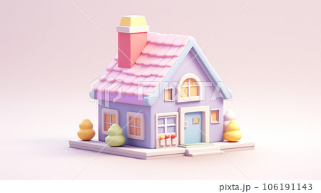 Tiny Cute 3D Home: A Miniature Wonderland of Adorable Charm 106191143