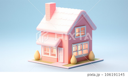 Tiny Cute 3D Home: A Miniature Wonderland of Adorable Charm 106191145