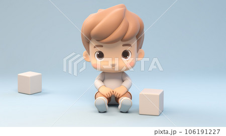 Adorable Tiny 3D Kid: Miniature Marvels of Cuteness Adorable Tiny 3D Kid: Miniature Marvels of Cuteness 106191227
