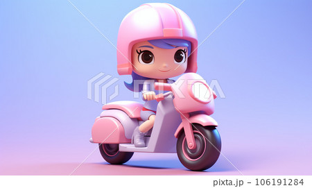 Miniature Adorabike: Tiny Cute 3D Motorcycle Delight Miniature Adorabike: Tiny Cute 3D Motorcycle Delight 106191284