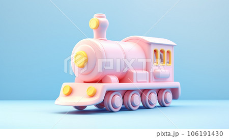 Adorable Miniature 3D Train Locomotive Delights the Imagination 106191430