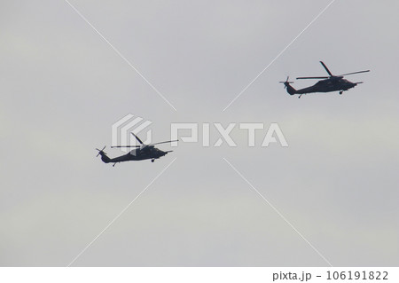 航空自衛隊芦屋基地の救難ヘリコプターUH-60J 航空自衛隊芦屋基地の救難ヘリコプターUH-60J 106191822