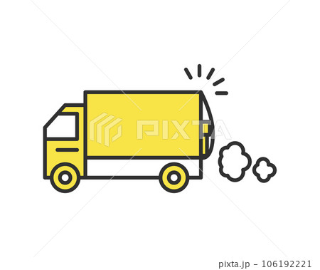荷物を積んだトラックのイラスト 106192221
