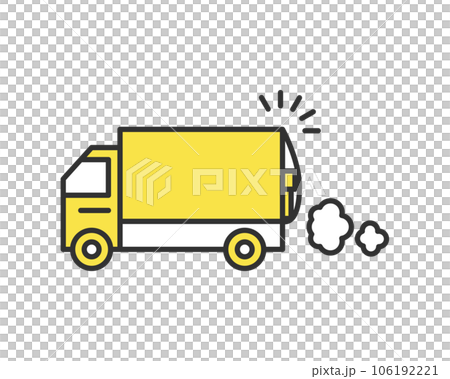 荷物を積んだトラックのイラスト 106192221