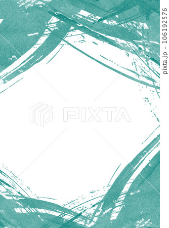 グリーンの筆ストローク　背景素材 106192576
