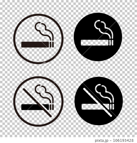 禁止吸煙,吸煙圖標集 禁止吸煙,吸煙圖標集 106193428