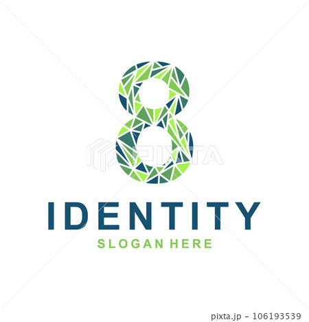 Number Eight monogram logo and initials letter logo, modern and simple design template, suitable for your company 106193539