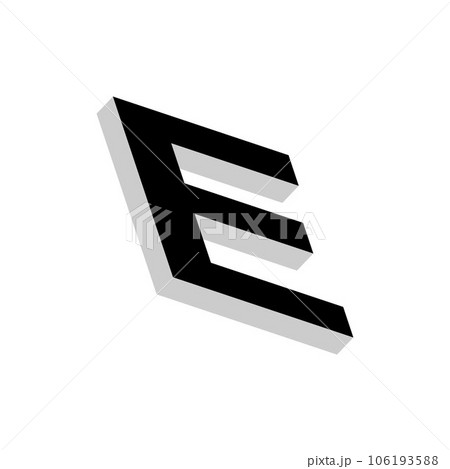 letter e bold modern creative illustration design letter e bold modern creative illustration design 106193588