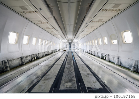 Airplane under heavy maintenance. 106197168