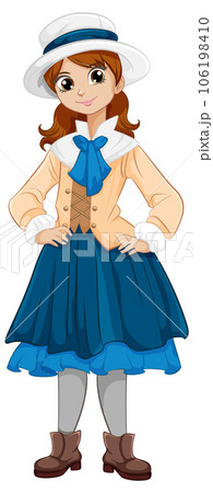 Cute Woman in Vintage Outfit Cute Woman in Vintage Outfit 106198410