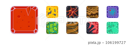 Square Frame or Button Icon for App Design Vector Set Square Frame or Button Icon for App Design Vector Set 106199727