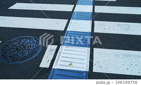横断歩道のエスコートゾーンのある風景 横断歩道のエスコートゾーンのある風景 106199756