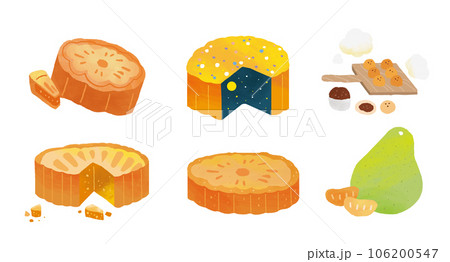 Tasty Mid Autumn festival food 106200547