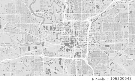 Black and white Indianapolis map with buildings 106200648