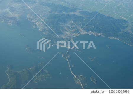上空から見た瀬戸大橋 106200693