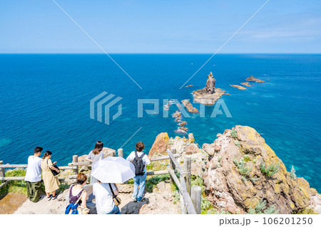 神威岬 積丹半島 観光客 神威岬 積丹半島 観光客 106201250
