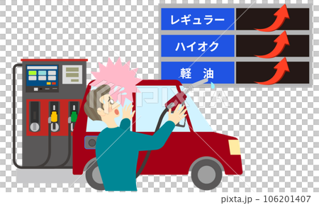 ガソリン高騰に驚く ガソリン高騰に驚く 106201407