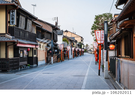 京都 夜が明けた花見小路 京都 夜が明けた花見小路 106202011