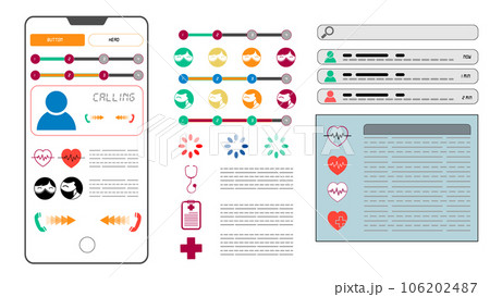 Mobile interface  layout and icon 106202487