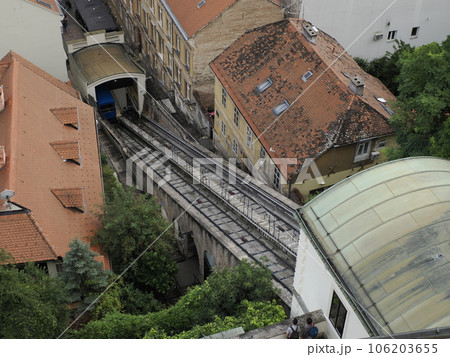 old cable car Zagreb Croatia architecture city town 106203655