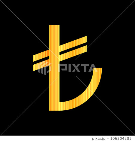 Turkish lira symbol. 106204283
