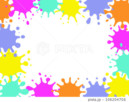 カラフルなインクのフルフレーム 106204708
