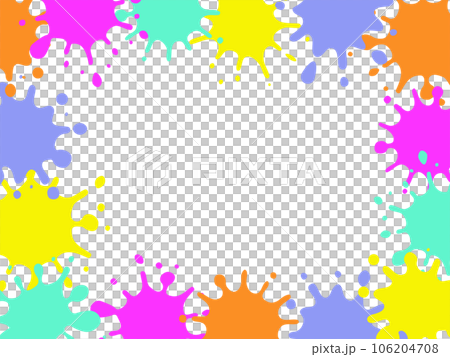 カラフルなインクのフルフレーム 106204708
