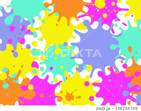 蛍光カラーのペンキの背景素材 106204709