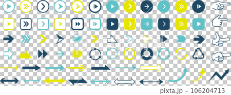 colorful arrow icon set - Stock Illustration [106204713] - PIXTA