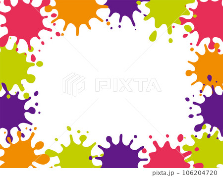 ハロウィンカラーのインクのフルフレーム 106204720