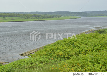 【北海道猿払村】猿払川の景色 【北海道猿払村】猿払川の景色 106205535