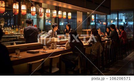 居酒屋での調理風景 106206571