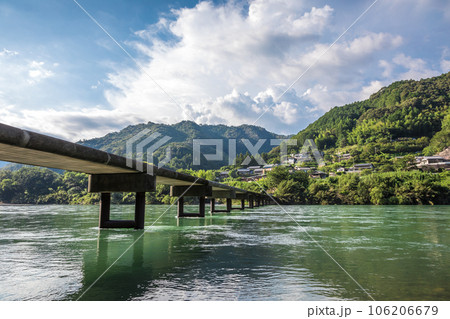 高知県四万十 沈下橋 高知県四万十 沈下橋 106206679