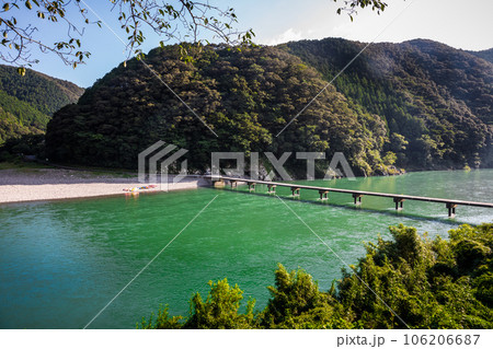 高知県四万十 沈下橋 高知県四万十 沈下橋 106206687