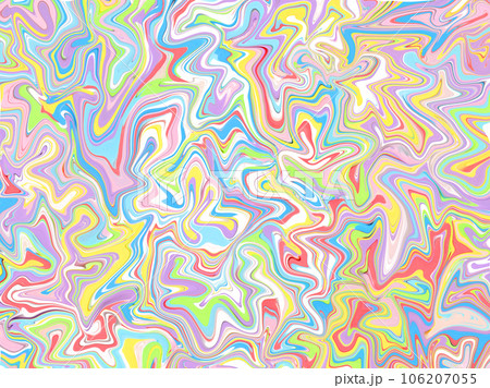 賑やかにゆがんだカラフルなサイケデリック背景 106207055