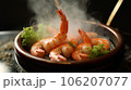 美味しそうなおしゃれな蒸し海老 106207077